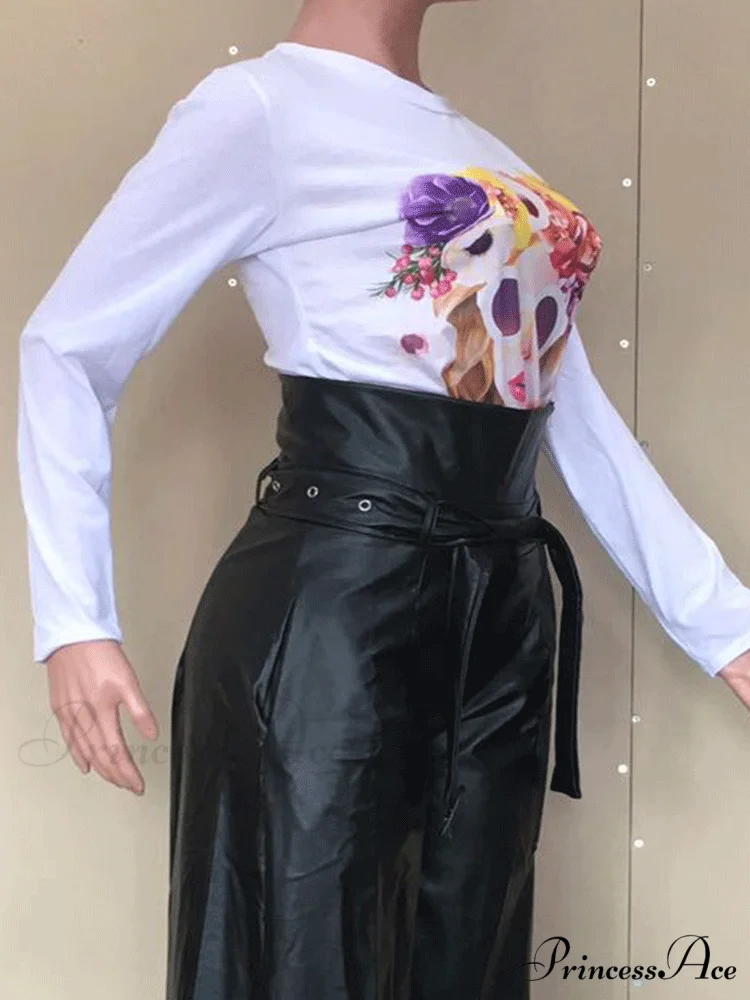 High Waist Pocket Trendy Straight Leg Pants - Image 6