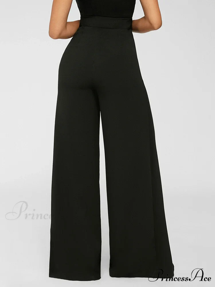 High Waisted Graceful Stacked Stretch Pants - Image 3