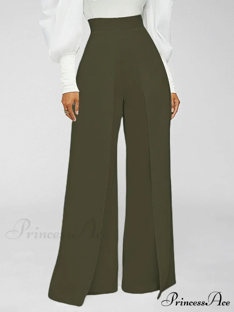High Waisted Graceful Stacked Stretch Pants - Image 4