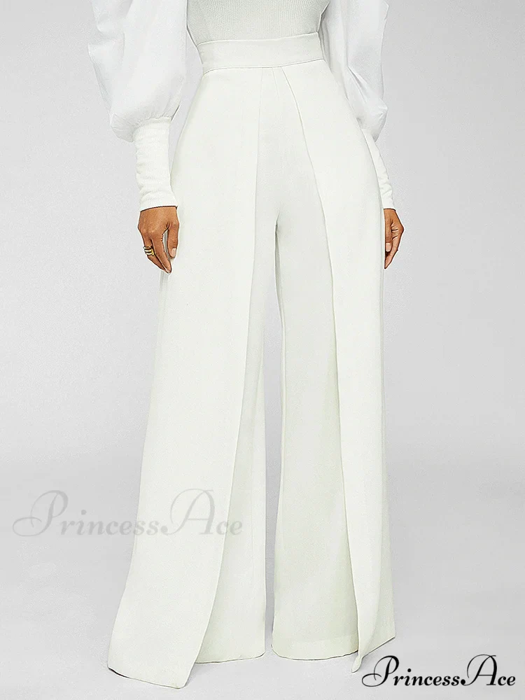 High Waisted Graceful Stacked Stretch Pants - Image 6