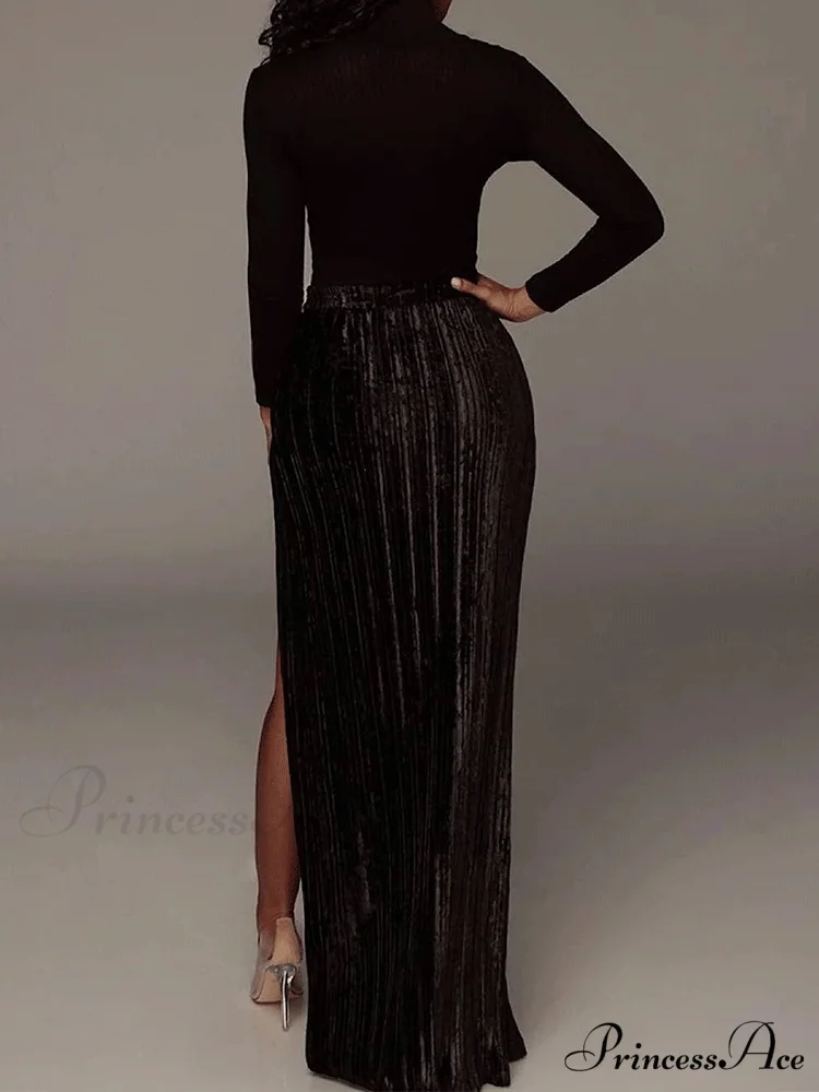 High Waisted Graceful Wide Leg Pants - Image 15