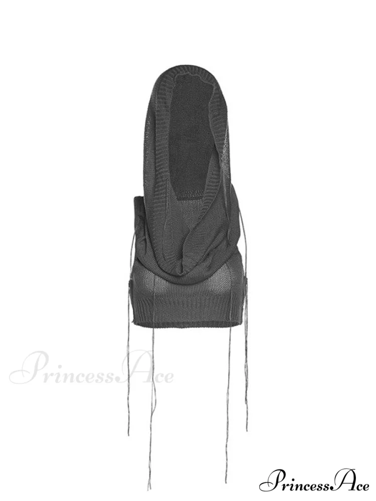 Hooded Cold Graceful Shoulder Mini Dress - Image 7