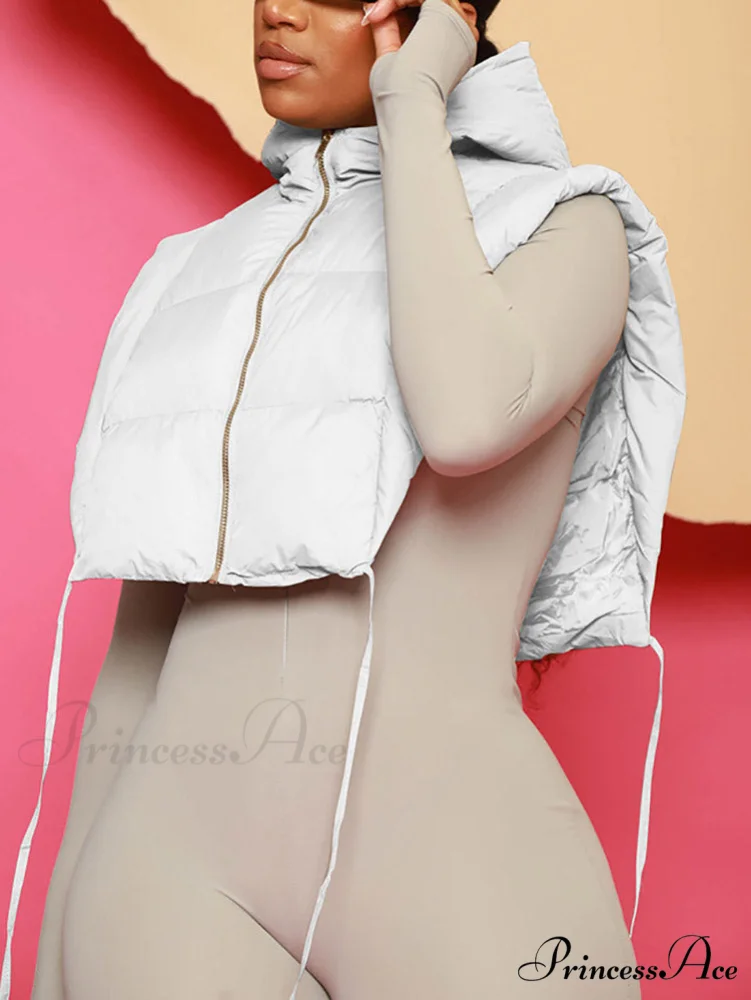 Hooded Crop Graceful Knit Cardigan - Image 10
