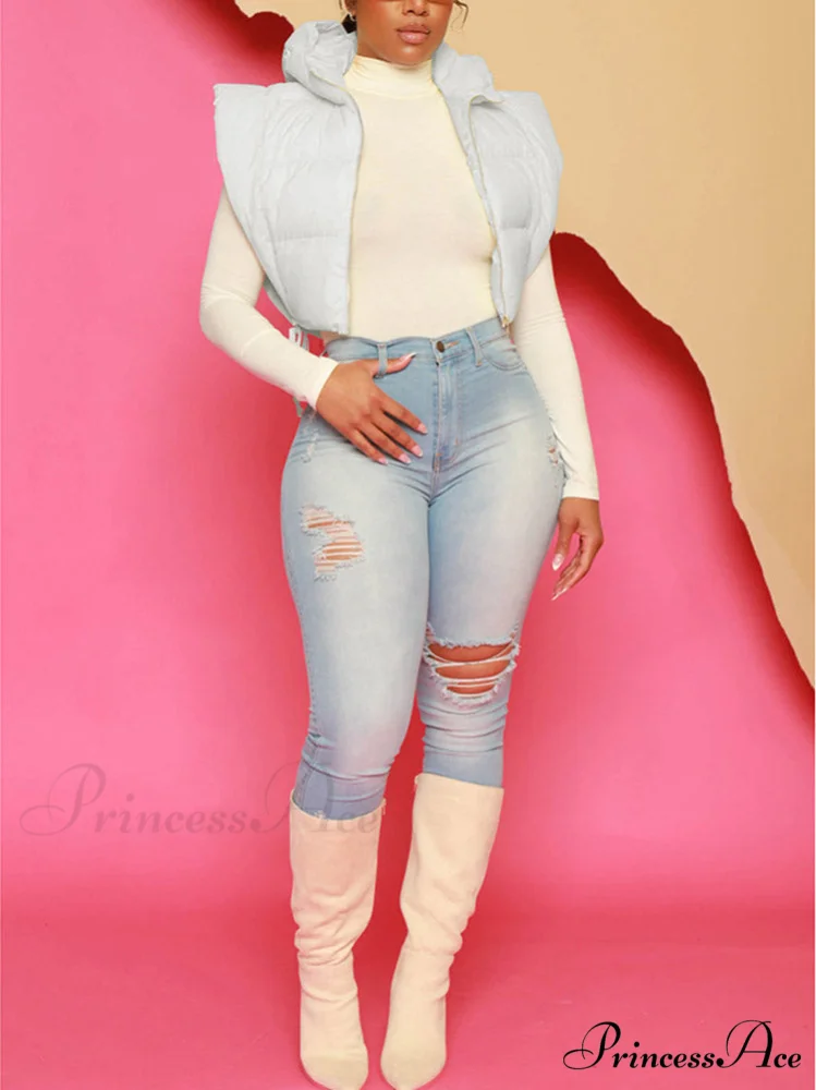 Hooded Crop Graceful Knit Cardigan - Image 11