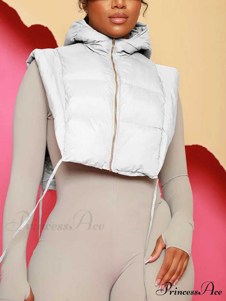 Hooded Crop Graceful Knit Cardigan - Image 14