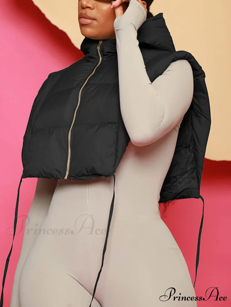 Hooded Crop Graceful Knit Cardigan - Image 7