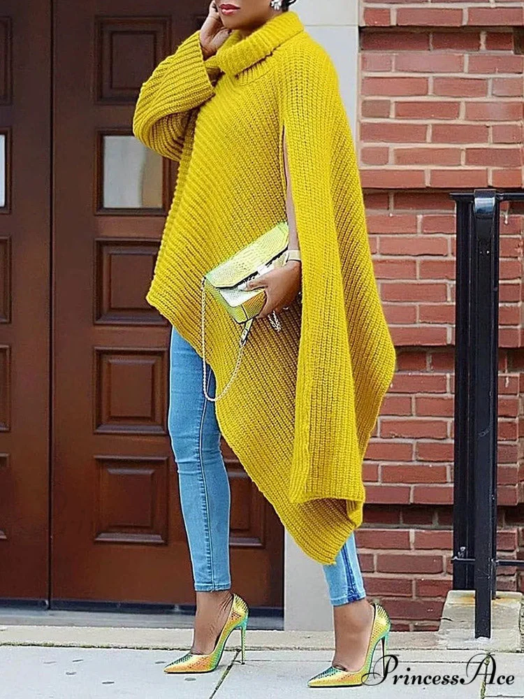 Knit Ruffle Graceful Sleeve Solid Tops - Image 2