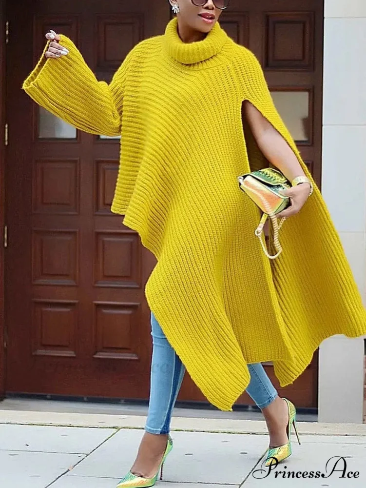 Knit Ruffle Graceful Sleeve Solid Tops - Image 3