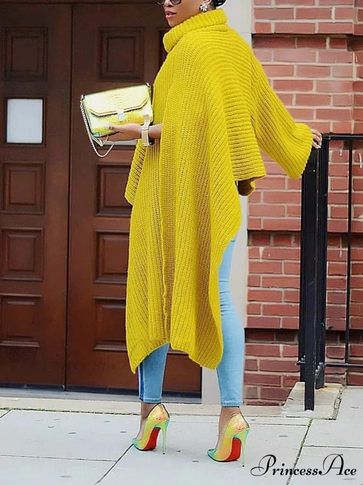 Knit Ruffle Graceful Sleeve Solid Tops - Image 4