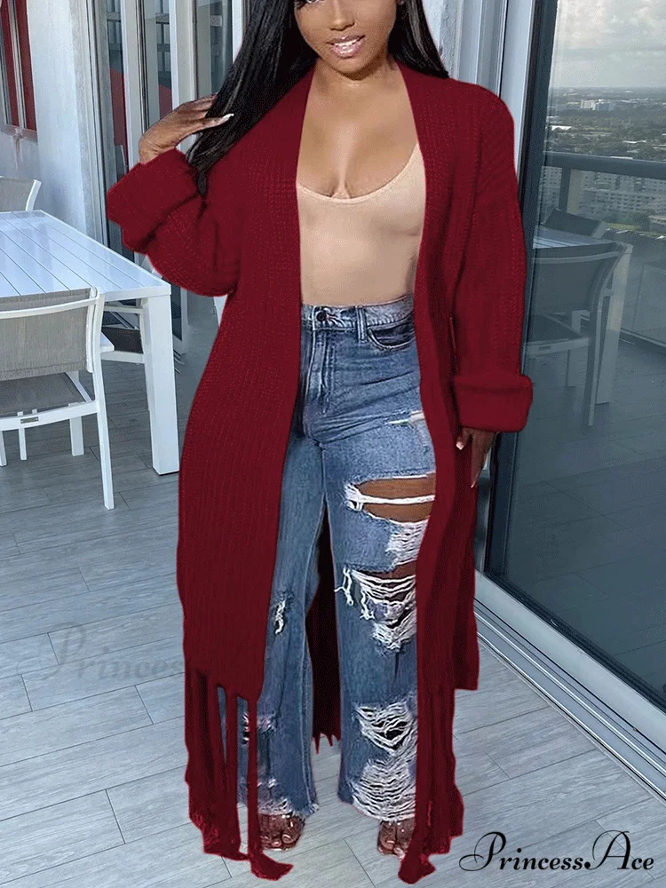 Knit Slit Graceful Turtleneck Sweaters - Image 10