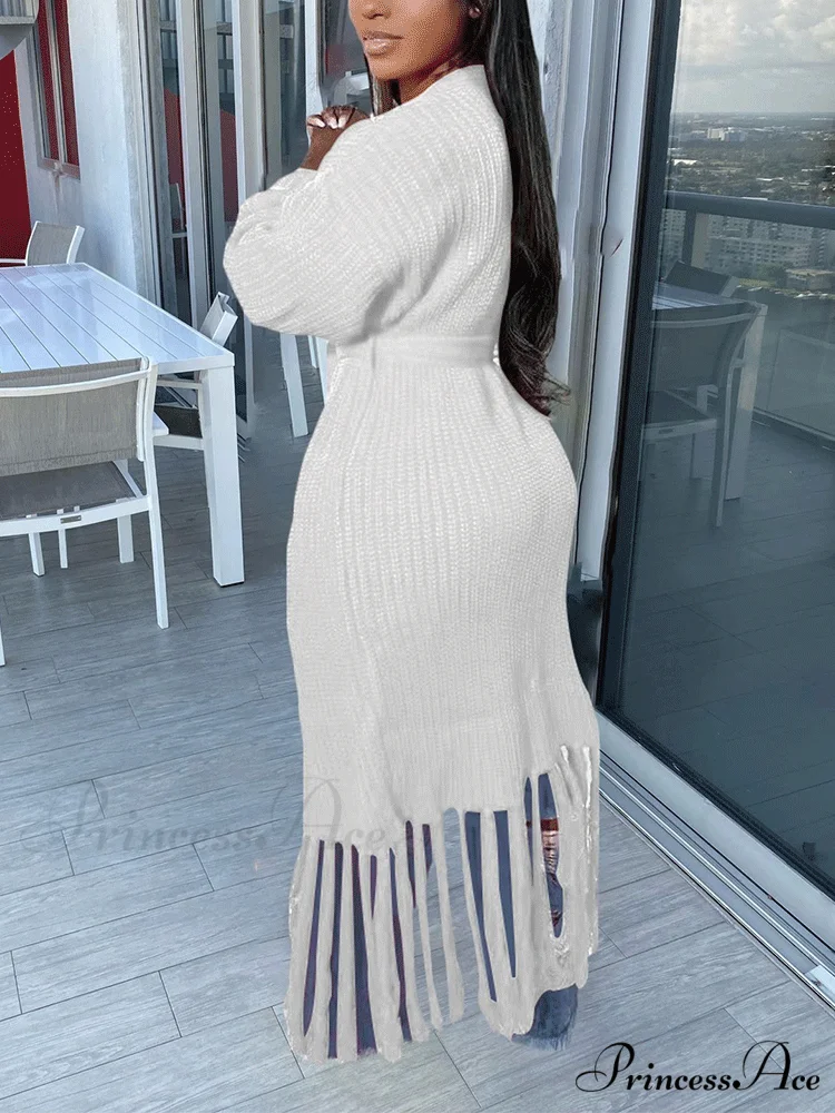 Knit Slit Graceful Turtleneck Sweaters - Image 17