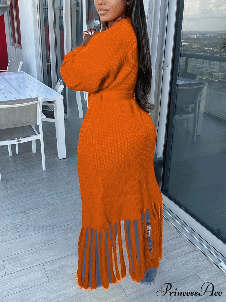 Knit Slit Graceful Turtleneck Sweaters - Image 20