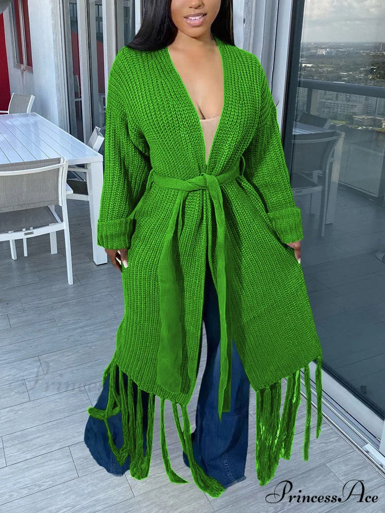 Knit Slit Graceful Turtleneck Sweaters - Image 3