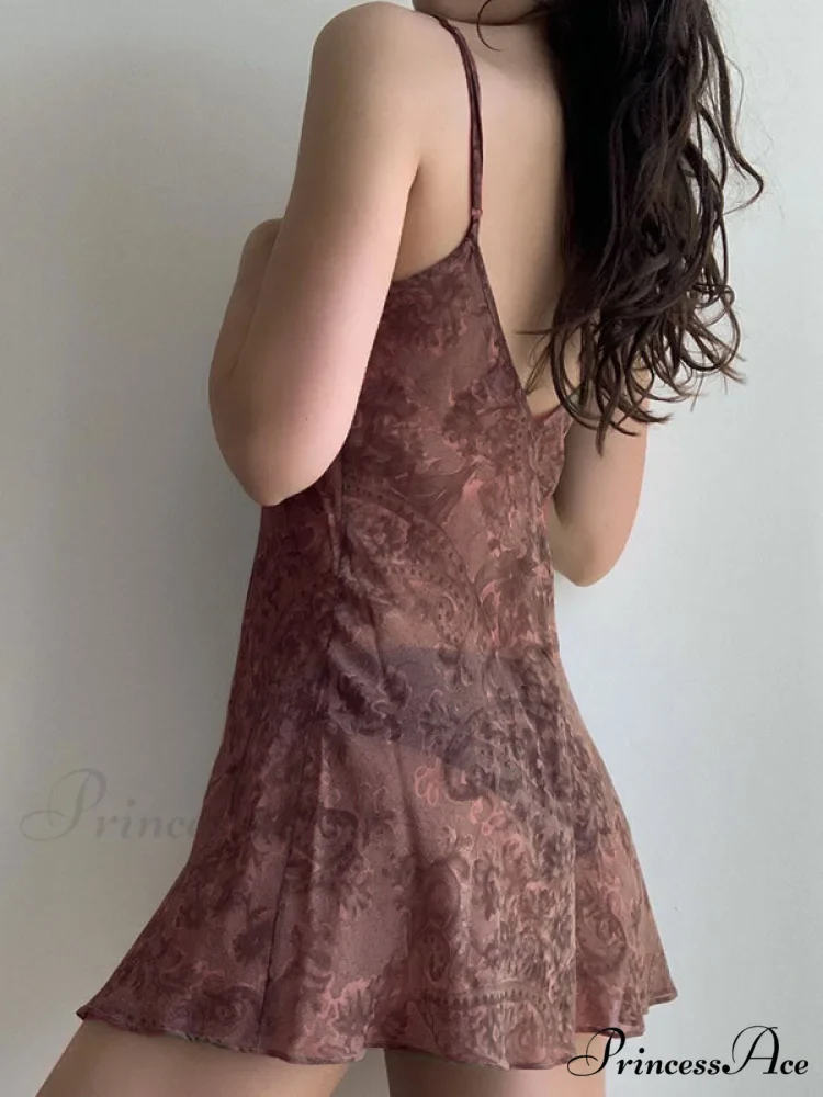 Backless Printed Long Trendy Sleeve Midi Dress - Image 8