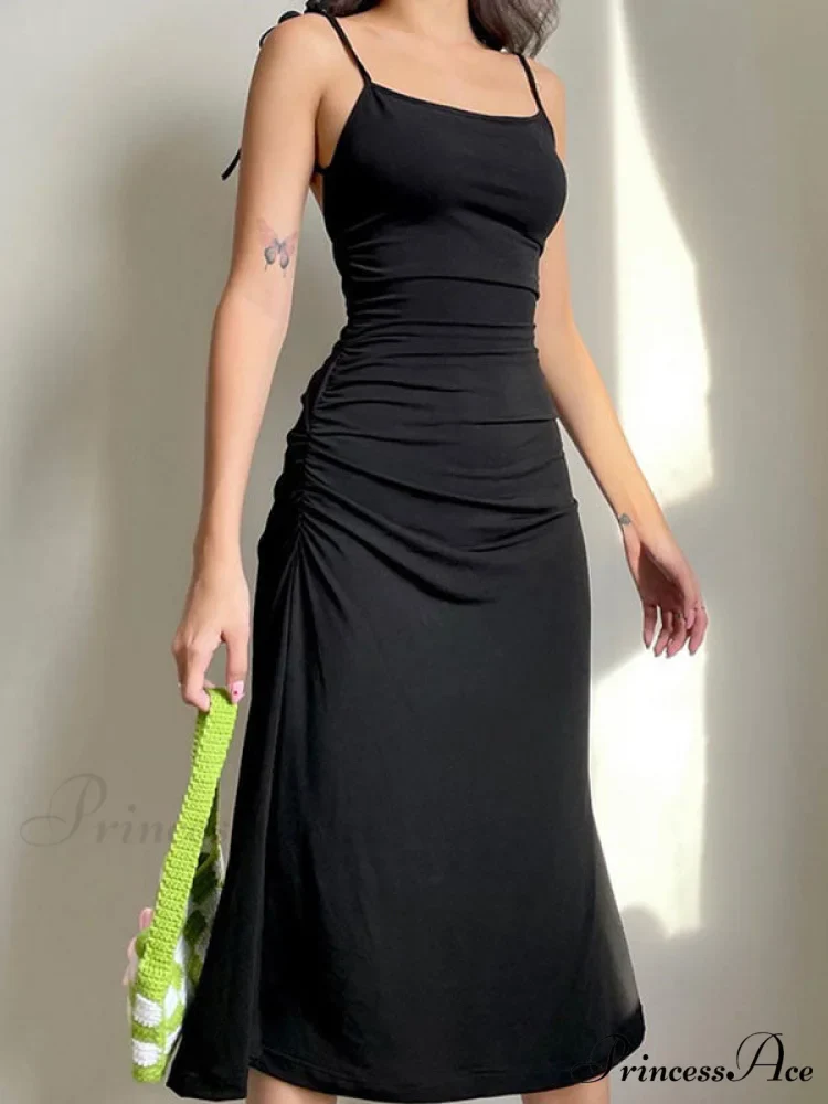 Backless Split One Trendy Shoulder Ribbed Maxi Dress - Image 3