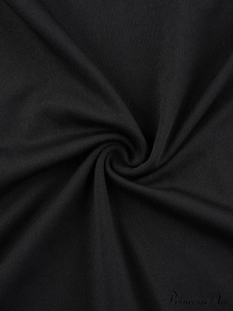 Backless Split One Trendy Shoulder Ribbed Maxi Dress - Image 5