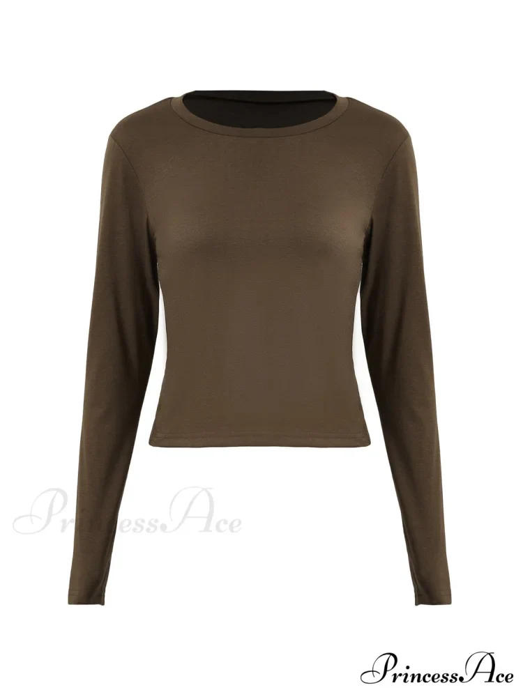 Basic Solid Graceful Crop Top - Image 4