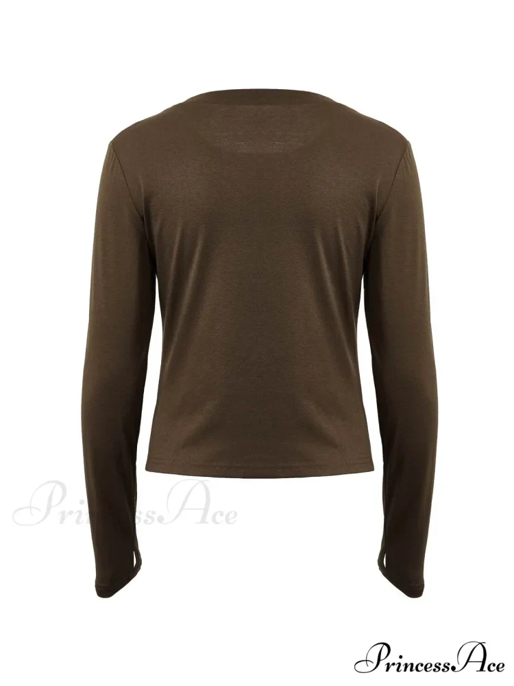 Basic Solid Graceful Crop Top - Image 5