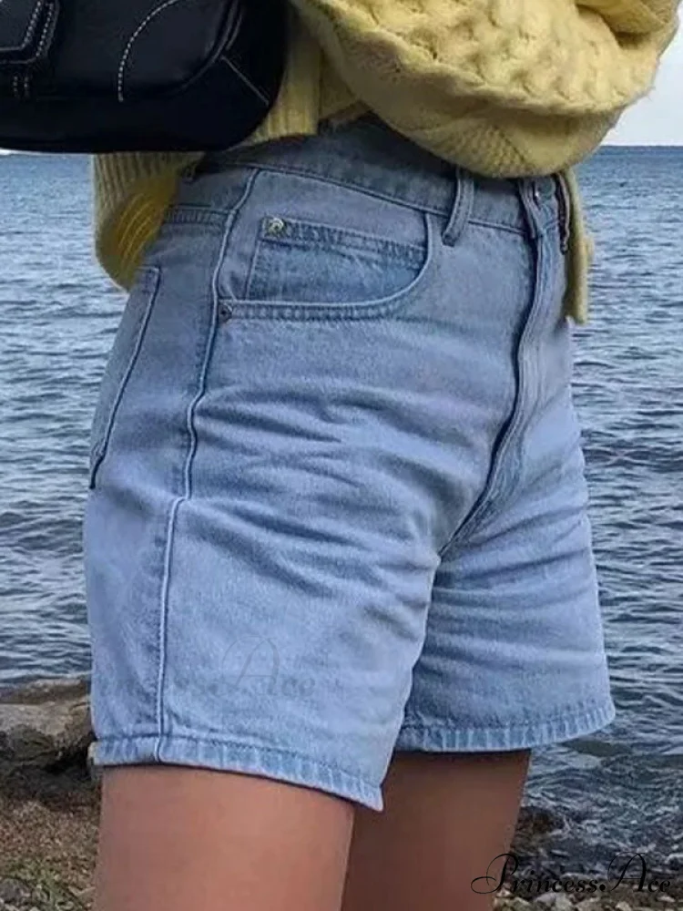 Basic Wash Straight Trendy Leg Boyfriend Jeans - Image 3