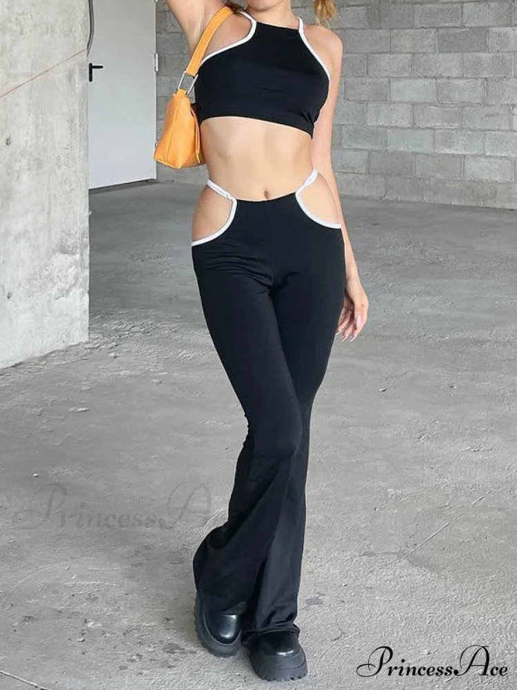 Black Button Graceful Down Corset Top - Image 6