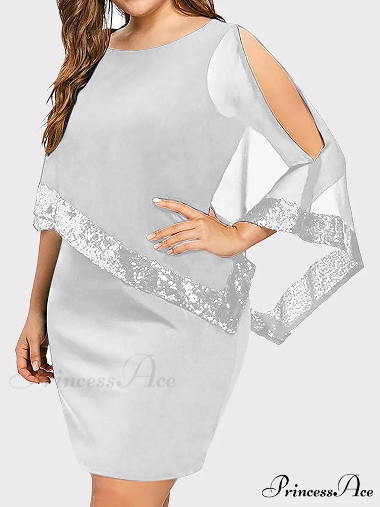 Cold Shoulder Long Trendy Sleeve Knit Top - Image 10