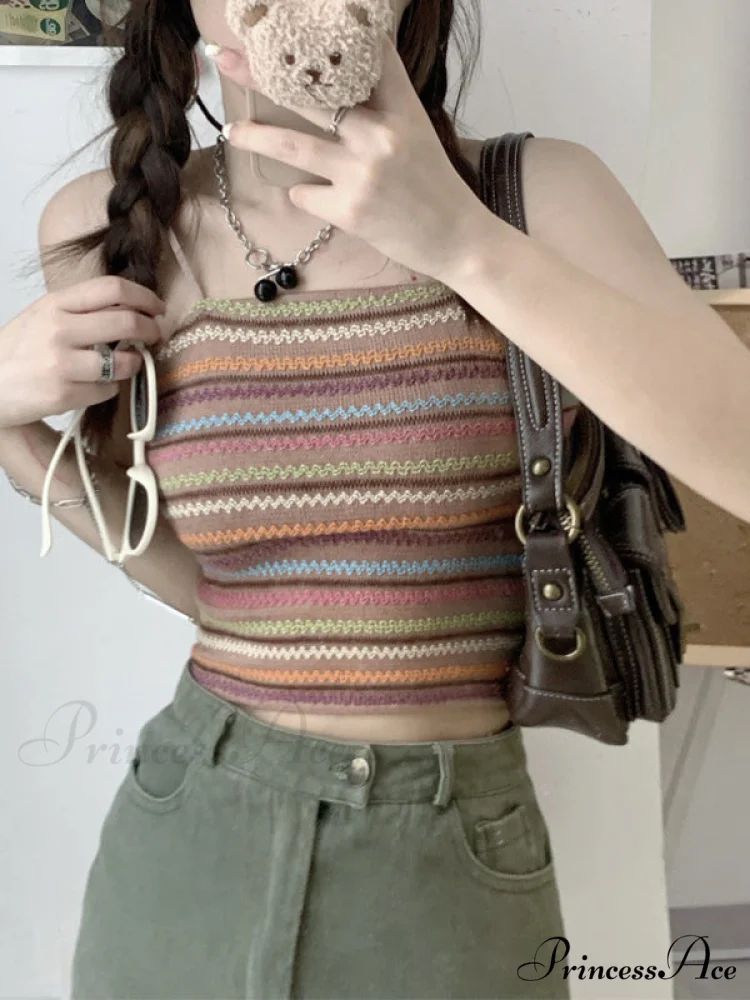 Color Block Graceful Striped Knit Sweater - Image 12