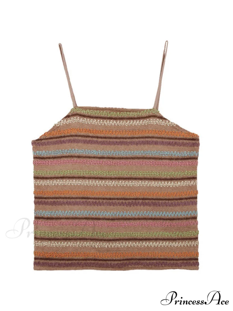 Color Block Graceful Striped Knit Sweater - Image 13