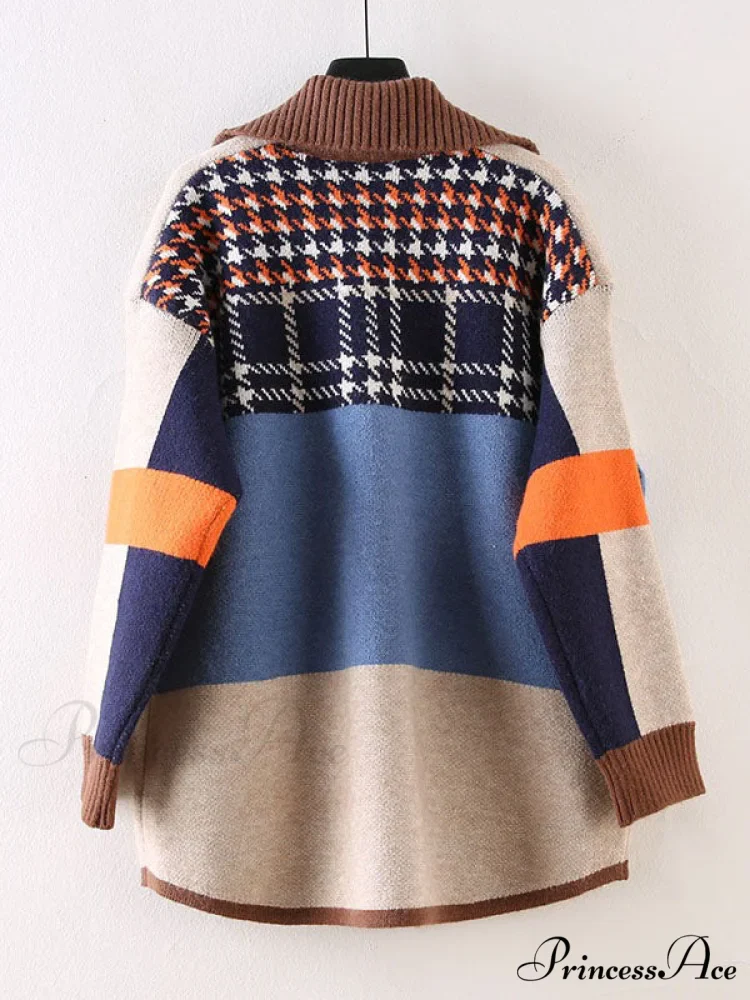 Color Block Graceful Striped Sweater - Image 8