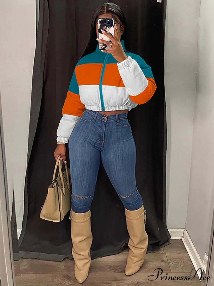 Color Block Graceful Sweater Cardigan - Image 5