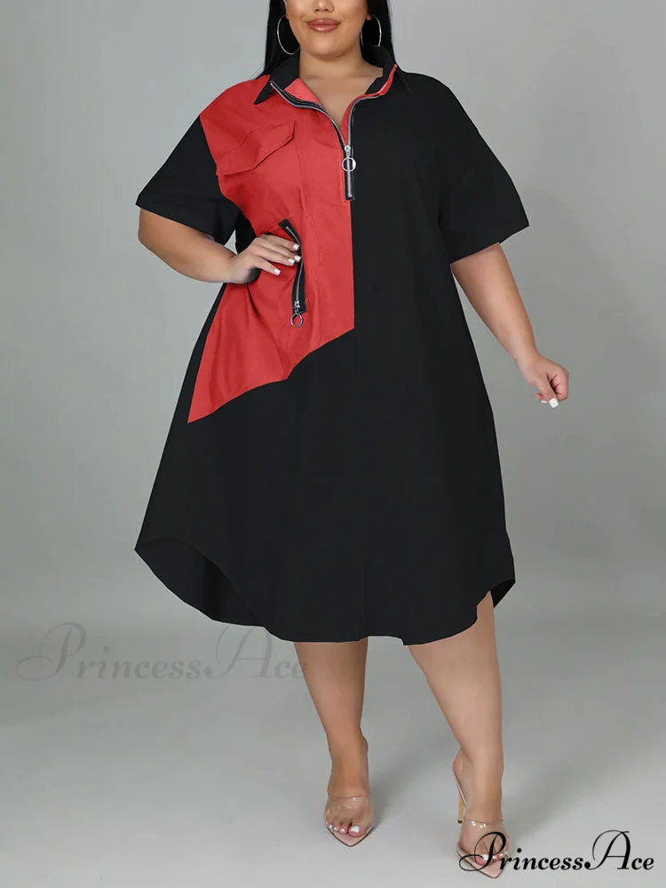 Color Block Zip Trendy Up Puffer Jacket - Image 4