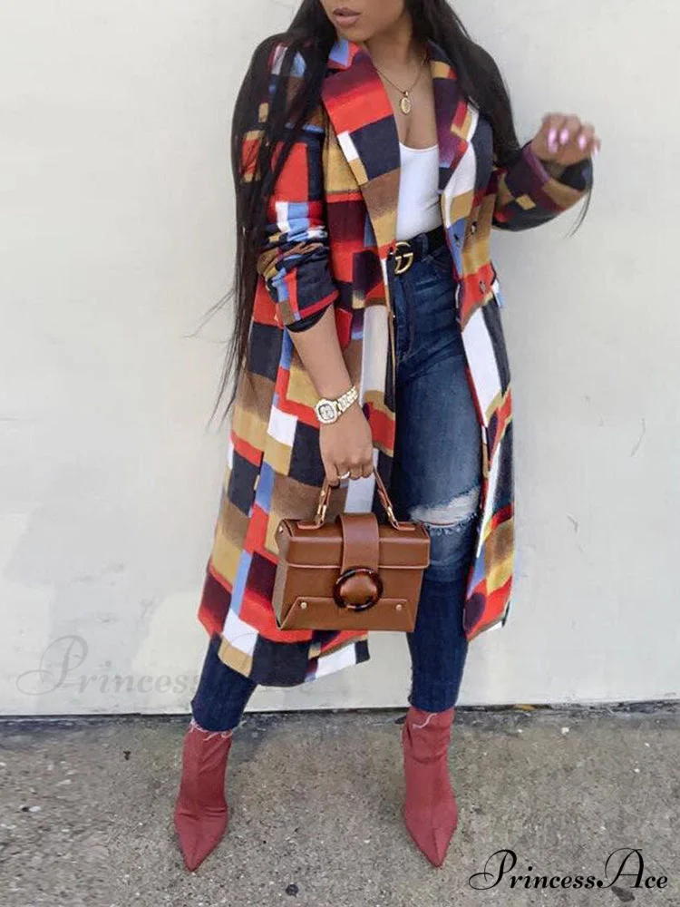 Color Block Zip Trendy Up Shirt Dress - Image 3