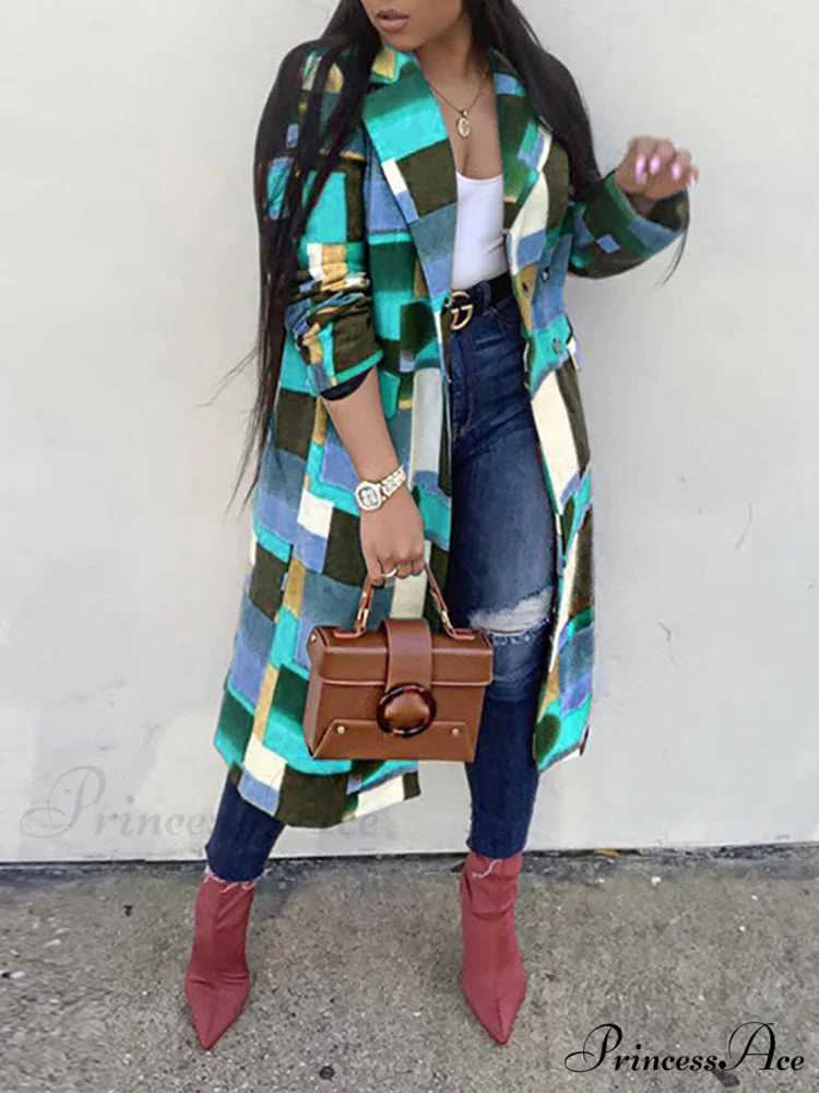 Color Block Zip Trendy Up Shirt Dress - Image 5