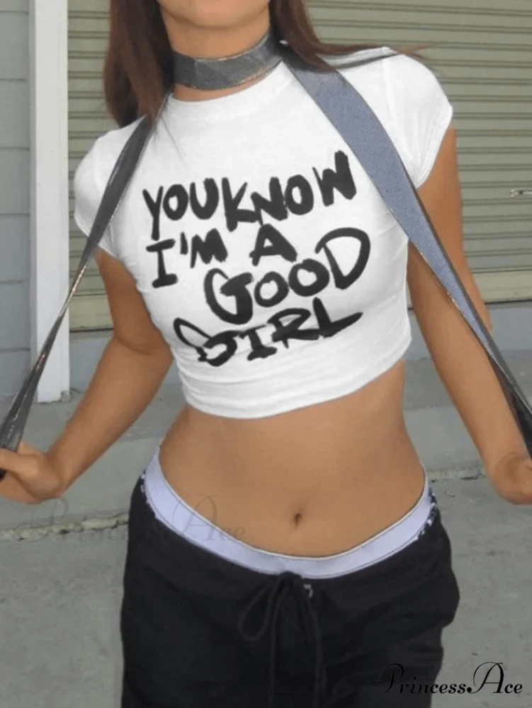 Contrast Short Sleeve Trendy Logo Graphic Oversized Tee - Image 2
