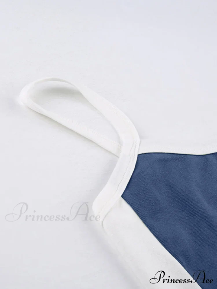 Contrast Trim Rib-Knit Trendy Crop Cami Top - Image 17