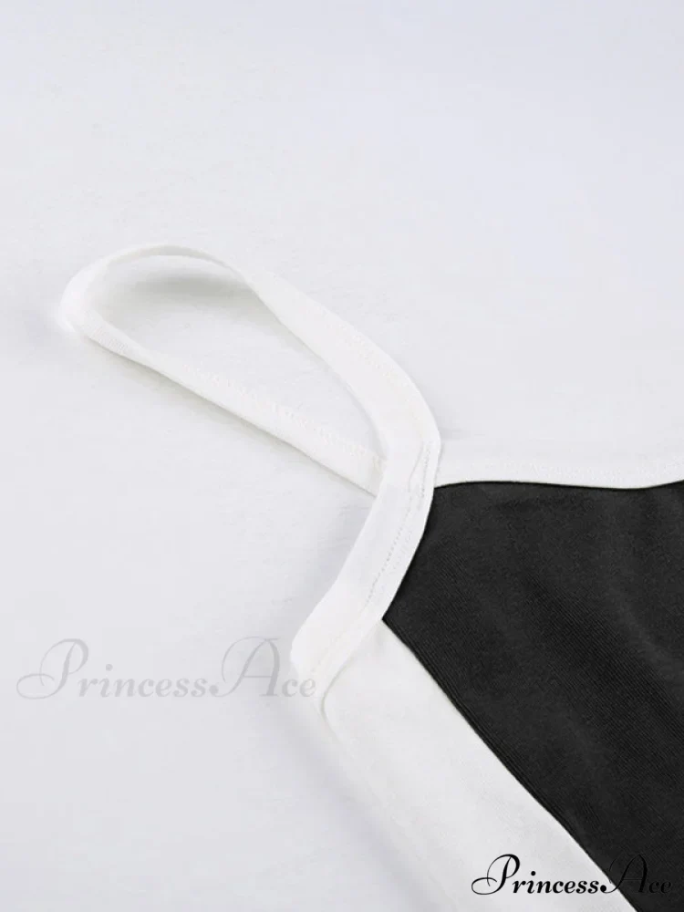 Contrast Trim Rib-Knit Trendy Crop Cami Top - Image 23