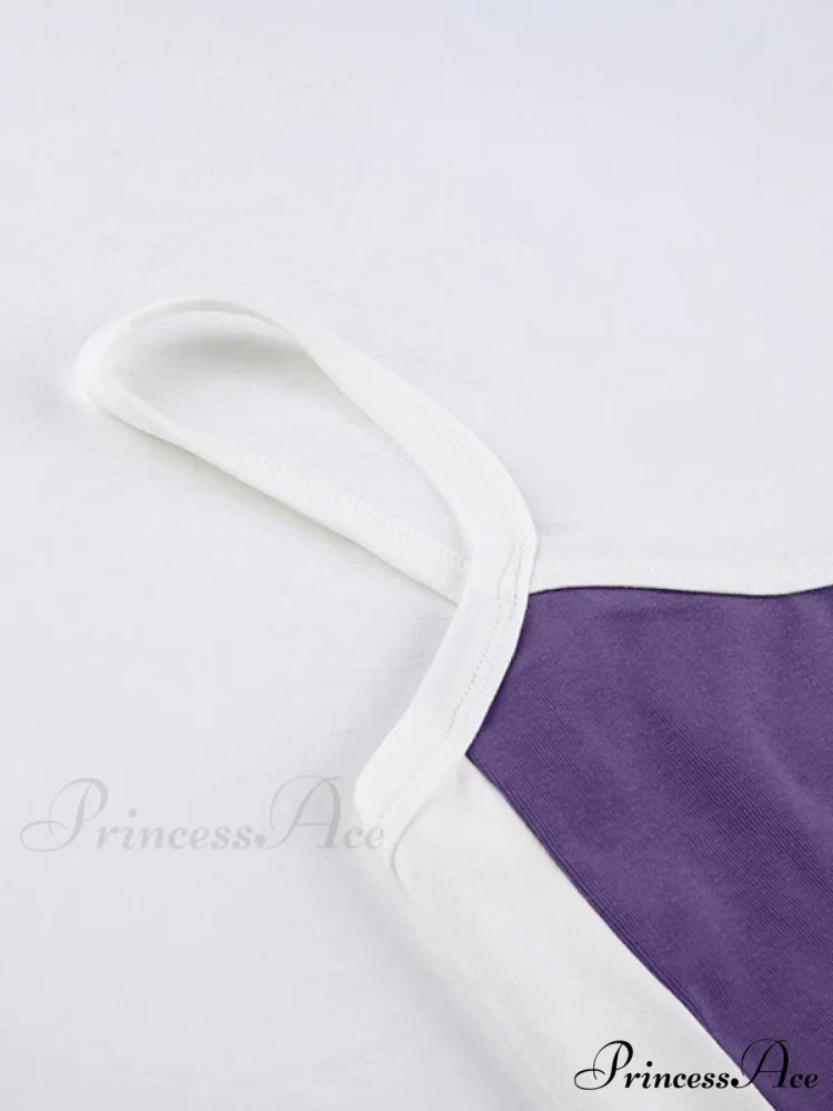 Contrast Trim Rib-Knit Trendy Crop Cami Top - Image 27