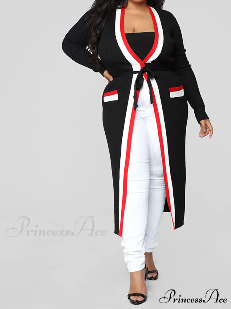 Contrast Waist Graceful Vintage Tailored Pants - Image 4