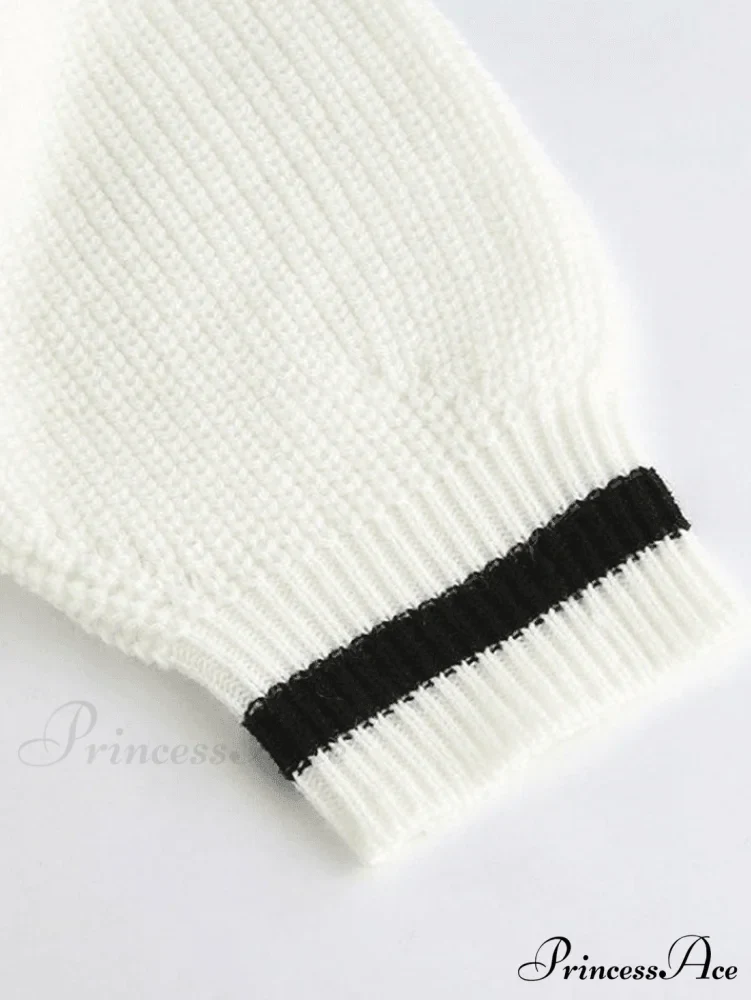 Contrasting Straight Graceful Leg Sweatpants - Image 5