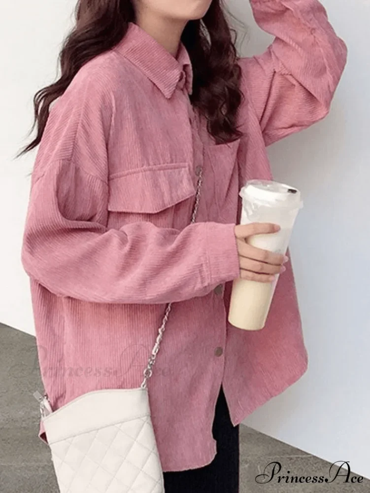 Coral Velvet Graceful Open Front Coat - Image 5