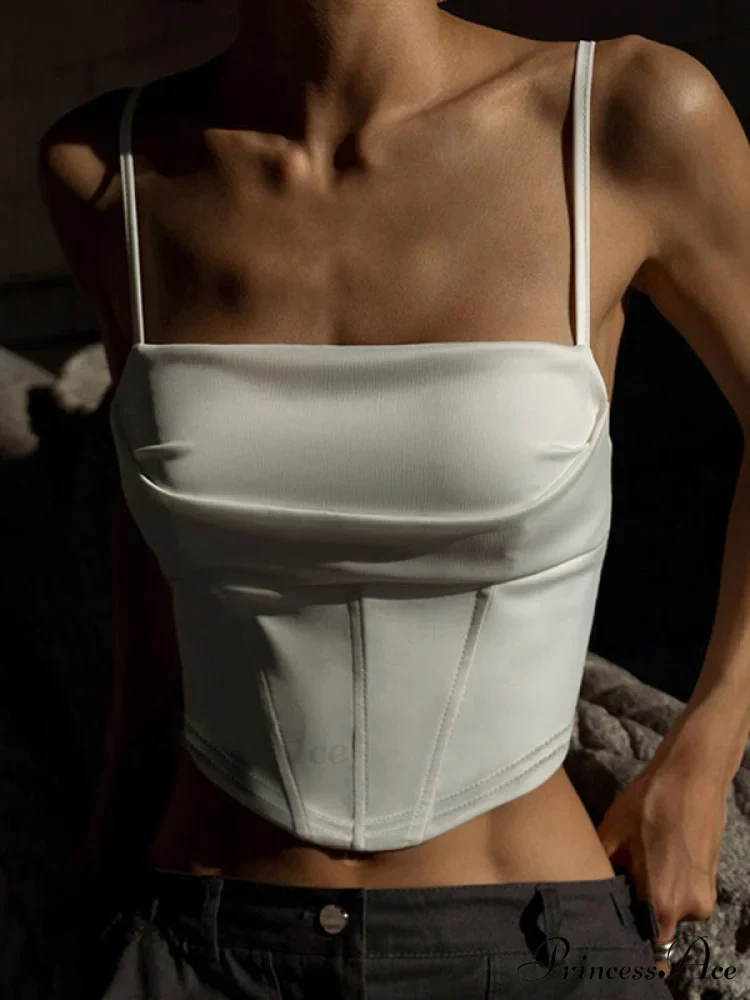 Cropped Sequin Graceful Halter Corset Top - Image 3