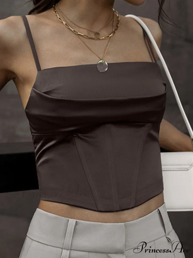 Cropped Sequin Graceful Halter Corset Top - Image 5