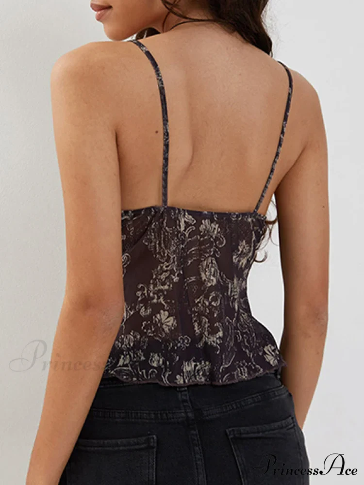 Cross Over Halter Trendy Mesh Crop Cami Top - Image 13