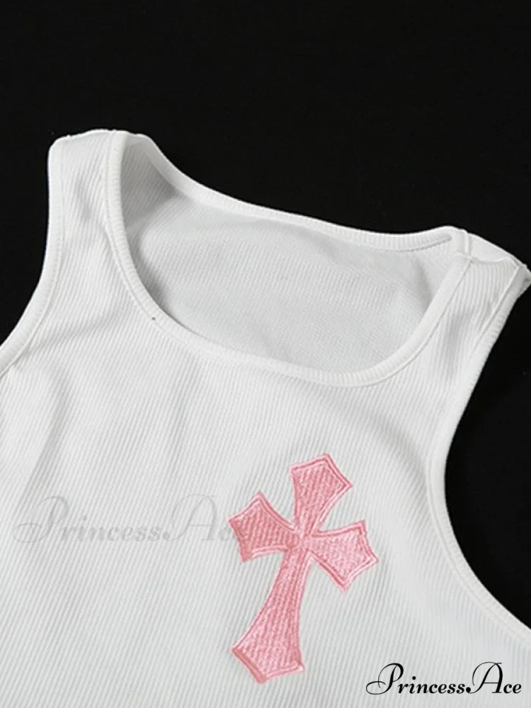 Cross Printed Black Trendy Long Sleeve Top - Image 4