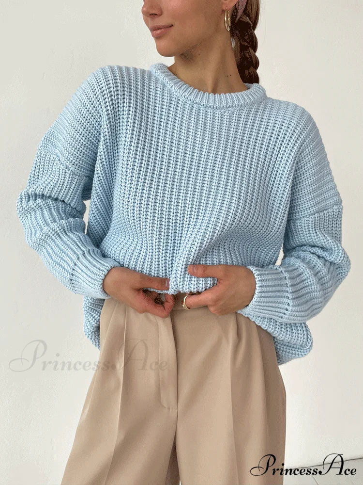 Knitted Solid Graceful Pocket Sweater Cardigan - Image 11