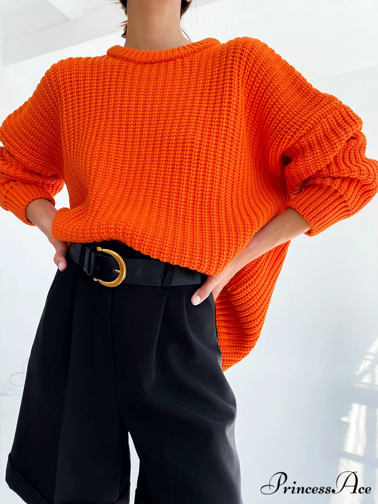 Knitted Solid Graceful Pocket Sweater Cardigan - Image 14