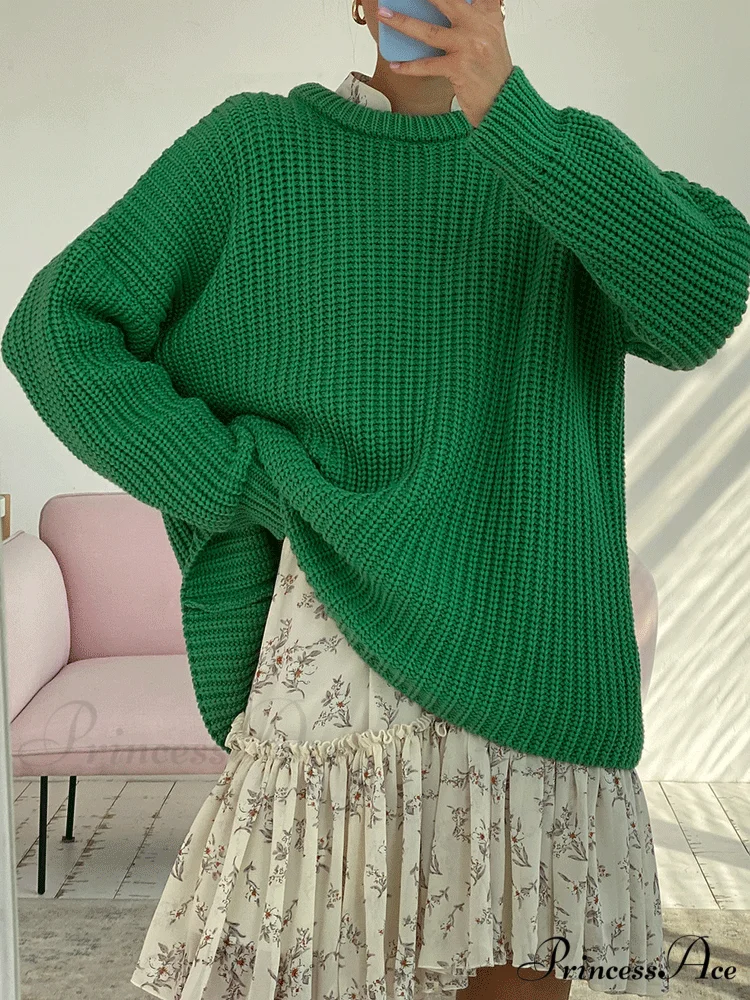 Knitted Solid Graceful Pocket Sweater Cardigan - Image 19