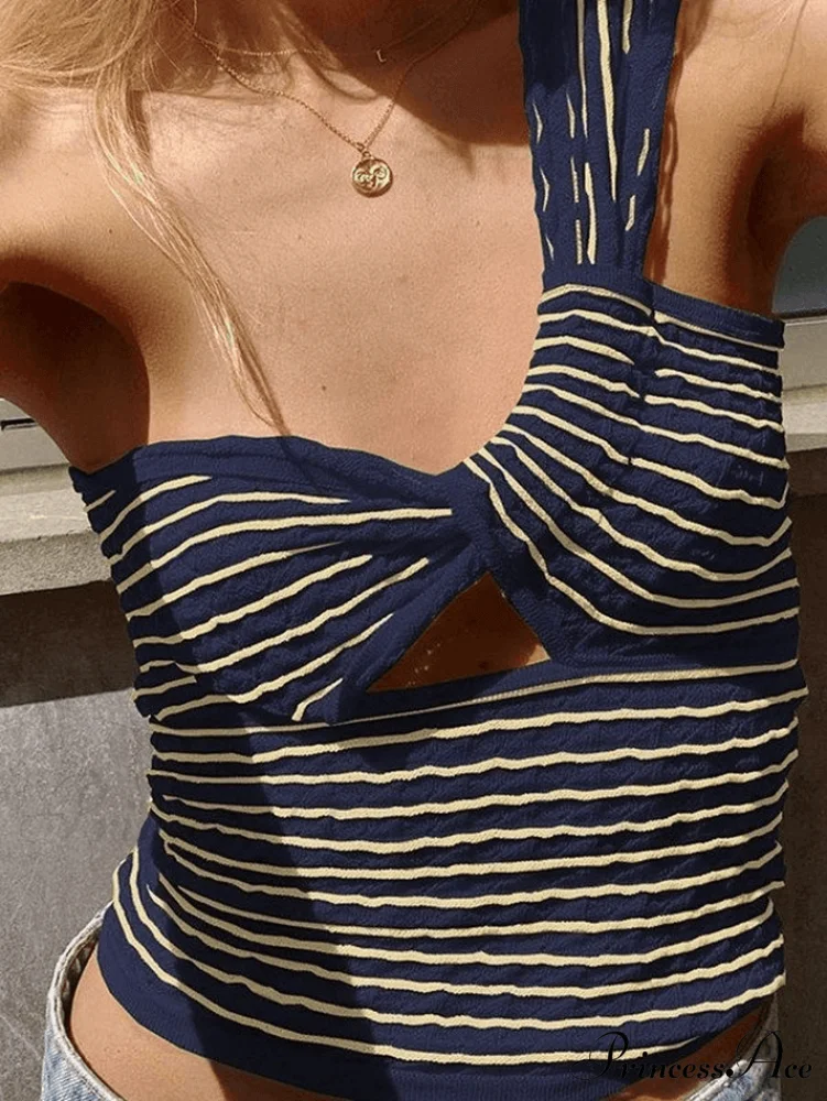 Knitted Stripe Long Trendy Sleeve Maxi Dress - Image 3