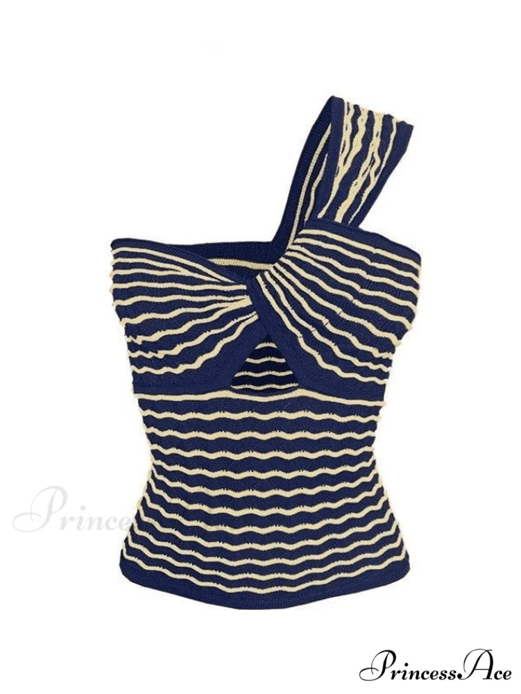 Knitted Stripe Long Trendy Sleeve Maxi Dress - Image 4