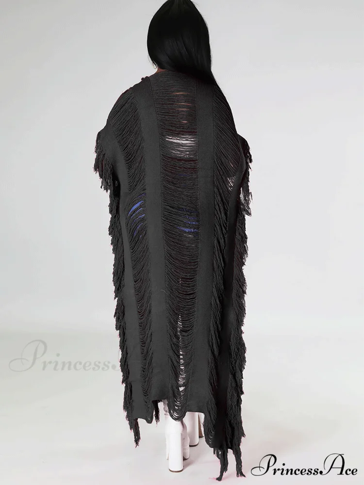 Knitted Charming Tassel Cardigan - Image 11