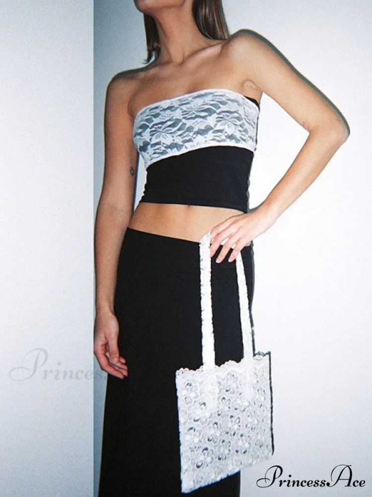 Lace Corset Graceful White Tops - Image 3